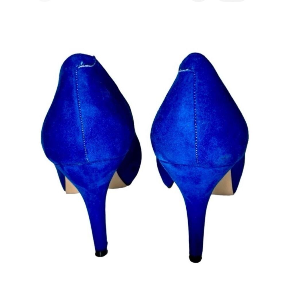 Madden Girl Faux Suede Hidden Platform High Heels in Cobalt Blue Women’s 8 - Picture 4 of 7